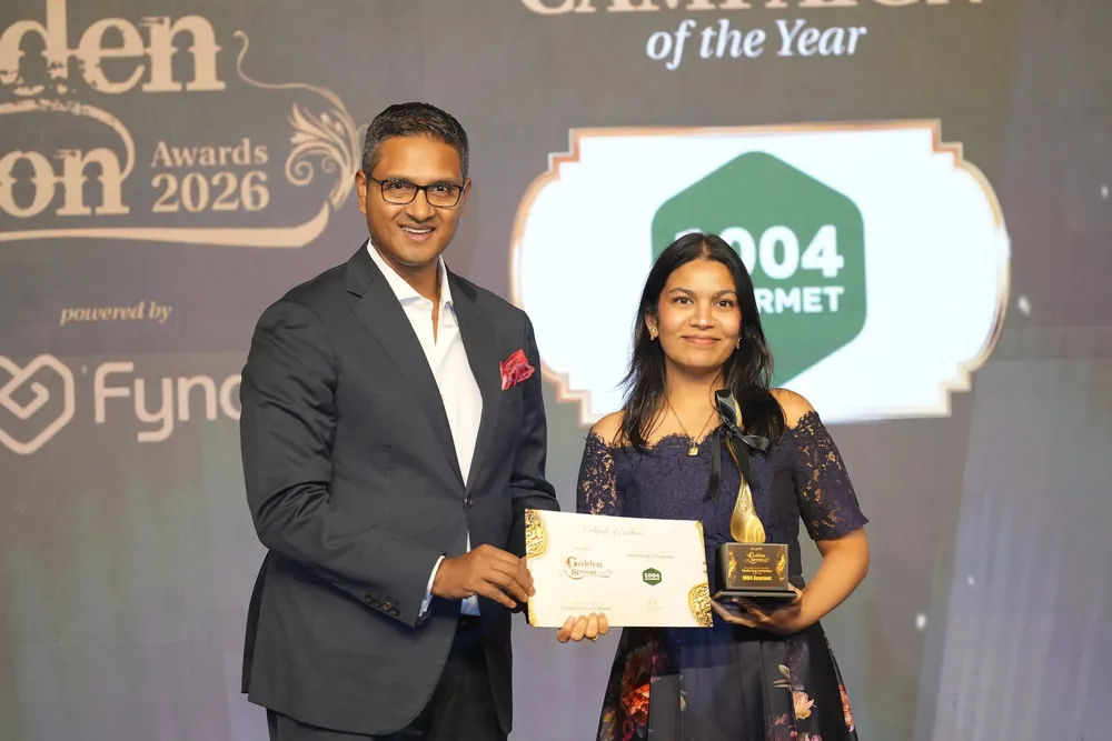Presenting the Golden Spoon Awards 2026 Marketing Campaign of the Year to 1004 Gourmet