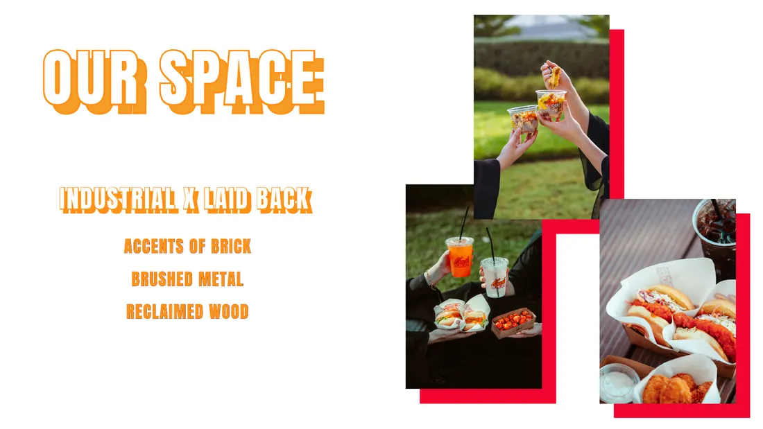 Our space slide: industrial and laid back