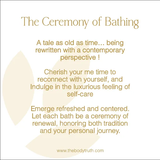 The ceremony of bathing, front